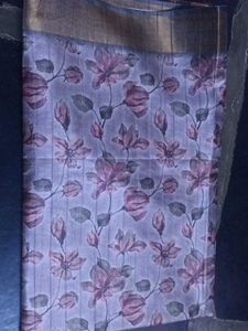 Elegant Printed Saree with Blouse