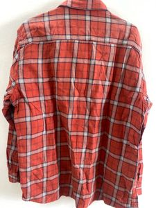 U.S Polo Assn. Men's Orange Plaid Shirt