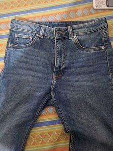 Stylish Flared Blue Jeans
