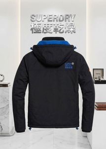 Superdry Men's Black Hooded Jacket