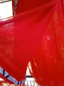 New Bright Vibrant Red Dupatta
