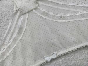 White Polka Dot💙 Panties with Lace Trim