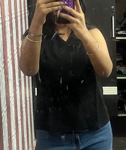Sleeveless Black Top
