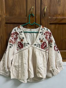 Embroidered Boho Blouse