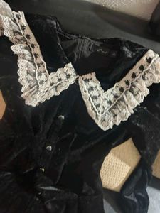 Black Velvet Mini Dress