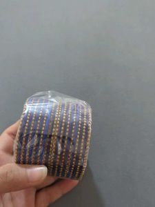 Blue &amp; Gold Bangle Set of 26 bangles