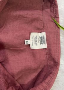 Women's Rose Pink Button-Up Shirt
