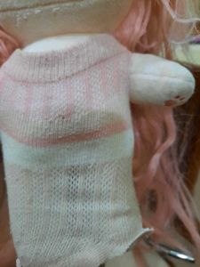 Handmade Pink Doll with Mirror
