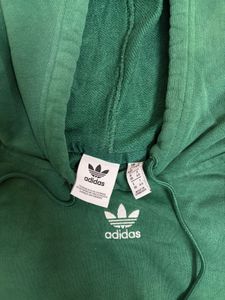 Green Adidas Cropped Hoodie