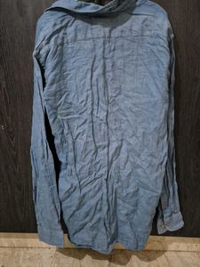 Blue Denim Button-Down Shirt