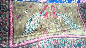 Excellent Condition Peacock Printed Saree