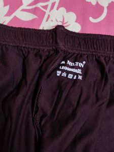 New 3xl Milton Burgundy Leggings