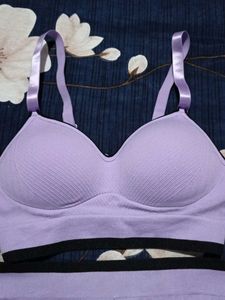 Lavender Bra and Panty Set