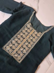 Elegant Dark Green Kurti