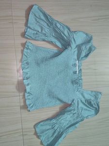 Smocked Puff Sleeve Top