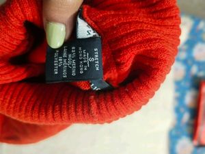 Red Turtleneck Sweater