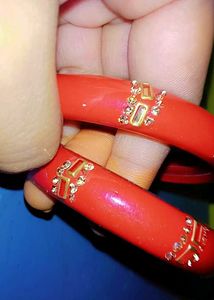 Red &amp; Gold Decorative Bangles
