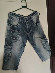 Men's Vintage Wash Cargo Jeans