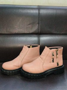 Chunky Sole Pink Boots