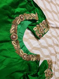 Emerald Green zardosi Embroidered blouse