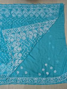 Chikankari hand Embroidered Saree