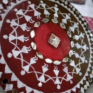 Warli Painted Plate