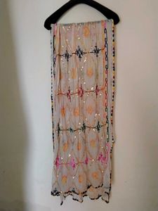 Embellished Dupatta with Sequins