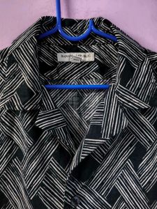 Men's Abstract Print Short Sleeve Shirt