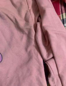 Pink Garfield Graphic Sweatshirt