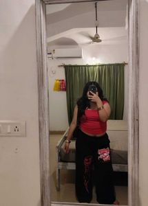 Goth Skull Print Jogger Pants