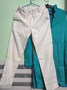 Comfortable Cotton Pants with kurta used just 2 ti