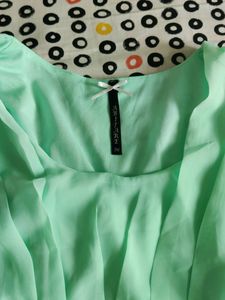 Unused Sea Green Knee Length Dress