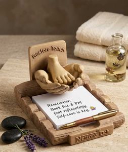 Ceramic decor piece with Notepad Holder