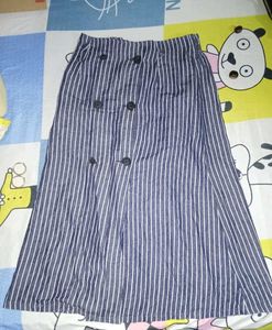 Striped Maxi Skirt Can Fit From 26- 28 Size