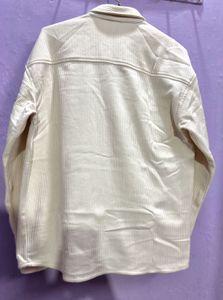 Cream Corduroy Overshirt