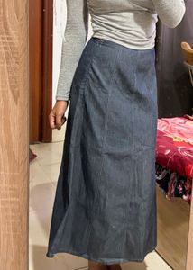 Denim Midi Skirt