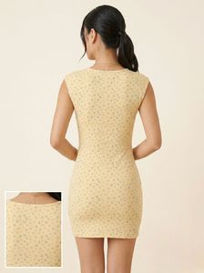 butter Yellow Floral Mini Dress✨