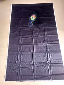 Black Mor-pankh Printed Shirt Febric