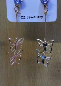 Butterfly Drop Earrings