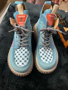 Blue shoes