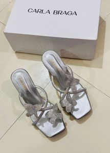 Silver Butterfly Wedges