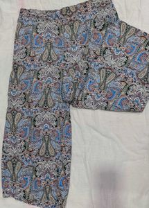 Fig Paisley Print Culottes with Insert Pockets