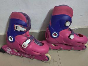 Pink & Purple Roller Skates