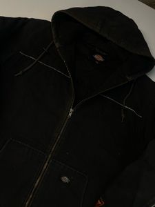 Dickies Black Hooded Work Jacket