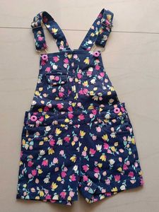 Cute Floral Baby Girl Overalls