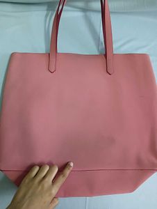 DressBerry Peach Coloured Tote Bag