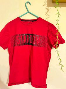 Red "Stardom" Graphic T-Shirt