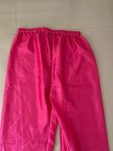 Bright Pink Floral Kurta Set
