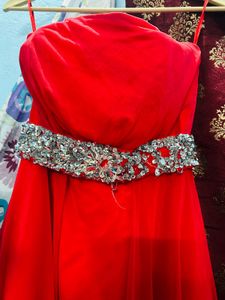 Stunning Red Embellished Gown