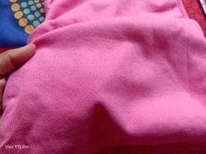 Hot Pink Ruched Drawstring Dress